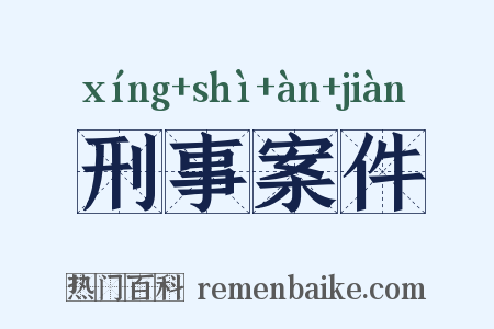 刑事案件是什么意思的图片